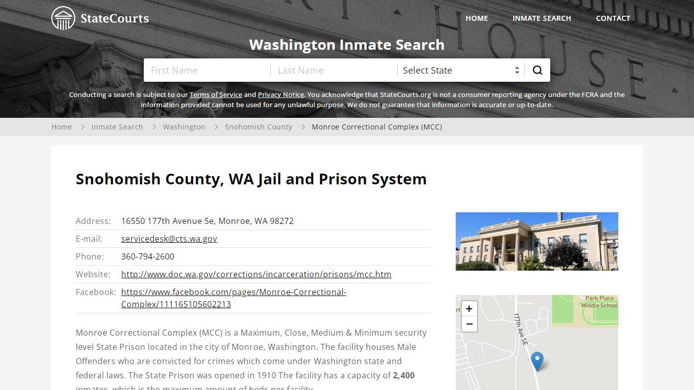Monroe Correctional Complex (MCC) Inmate Records Search ...